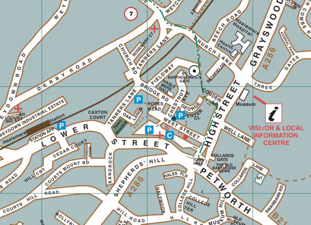 Haslemere Hospital Map