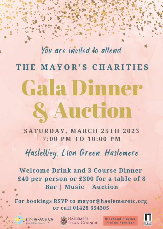 The Mayor’s Charities Gala Dinner & Auction – 25th March 2023
