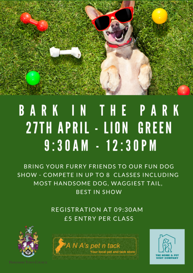 Bark In Park Dog Show – 27th April – Lion Green