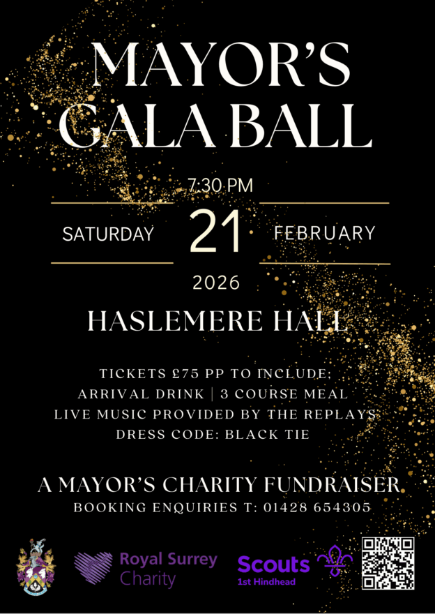 Mayor of Haslemere’s Charity Gala Ball – 21st February 2026